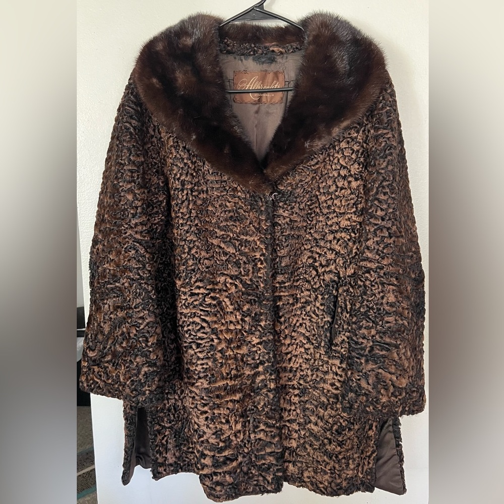 Elsa Schiaparelli Vintage Persian Lamb/Mink Coat